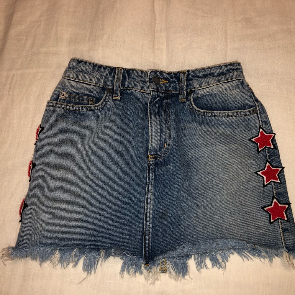 Carmar denim star skirt
